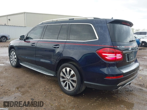 2019 Mercedes-Benz GLS with VIN 4JGDF6EE6KB234119, listed as a IAAI auction lot 41900493 with 72,831 mi miles. Bid and sale history available at carsss.com. Image 3.