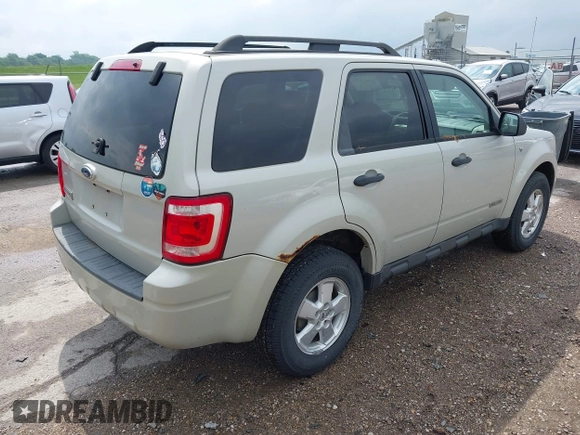 2008 Ford Escape XLT with VIN 1FMCU03148KA50269, listed as a IAAI auction lot 42362817 with 184,379 mi miles and . Bid and sale history available at DreamBid. Image 4.