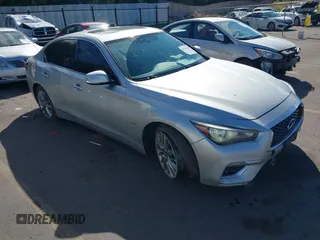 2020 Infiniti Q50 with VIN JN1EV7AR6LM252414, listed as a IAAI auction lot 40101180 with 82,173 mi miles and . Bid and sale history available at DreamBid. Image 1.