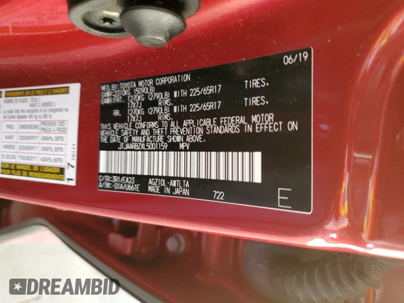 2020 Lexus NX 300 z VIN JTJAARBZXL5001159, wystawiony jako Copart lot #43531955 z przebiegiem 49 024 mil mil oraz Szkoda całkowita • Salvage title. Historia ofert i sprzedaży dostępna na DreamBid. Obrazek 15.