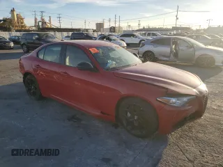 2021 Alfa Romeo Giulia with VIN ZARFAMAN9M7638923, listed as a Copart auction lot 42589685 with 16,446 mi miles and Clean title. Bid and sale history available at DreamBid. Image 4.