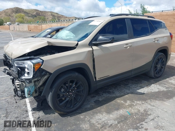 2023 GMC Terrain SLE с VIN 3GKALMEG1PL144313, выставлен на аукционе IAAI как лот 41798585 с пробегом 34 585 миль миль и . История ставок и продаж доступна на DreamBid. Изображение 2.