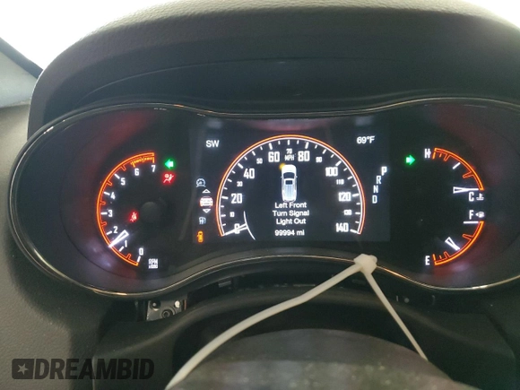 2019 Dodge Durango R/T with VIN 1C4SDHCT9KC691001, listed as a Copart auction lot 57786305 with 99,994 mi miles and Non repairable. Bid and sale history available at DreamBid. Image 9.