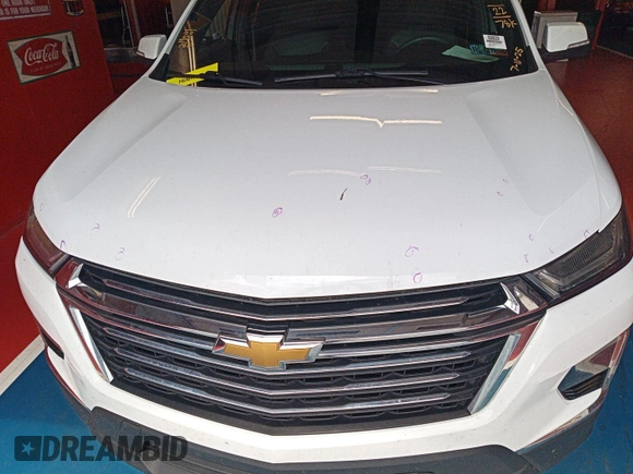 2022 Chevrolet Traverse LT with VIN 1GNEVHKW7NJ155600, listed as a IAAI auction lot 42793694 with 78,927 mi miles and . Bid and sale history available at DreamBid. Image 32.