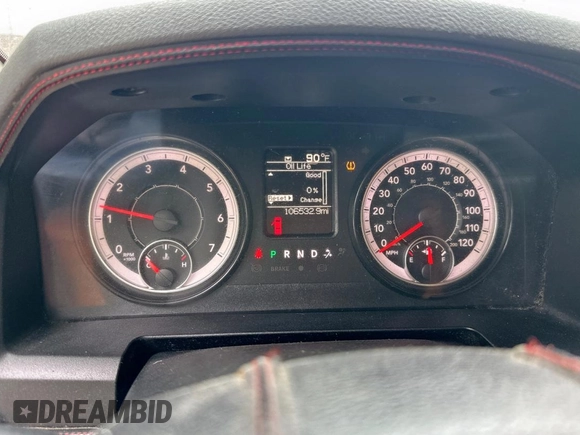 2020 Ram 1500 Tradesman with VIN 1C6RR6FG7LS116719, listed as a Copart auction lot 63862755 with 106,532 mi miles and Clean title. Bid and sale history available at DreamBid. Image 8.