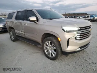 2021 Chevrolet Suburban High Country with VIN 1GNSKGKL9MR146750, listed as a Copart auction lot 41587165 with 89,110 mi miles and Salvage Title. Bid and sale history available at carsss.com. Image 4.