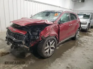 2017 Kia Sportage SX Turbo with VIN KNDPRCA68H7078537, listed as a Copart auction lot 57466675 with Not provided miles and Salvage title. Bid and sale history available at DreamBid. Image 1.