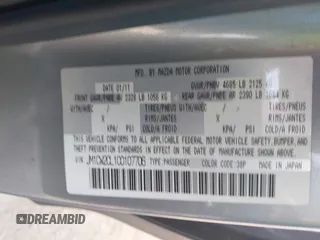 2012 Mazda 5 Touring с VIN JM1CW2CL1C0107706, выставлен на аукционе IAAI как лот 42422759 с пробегом 123 475 миль миль и . История ставок и продаж доступна на DreamBid. Изображение 9.