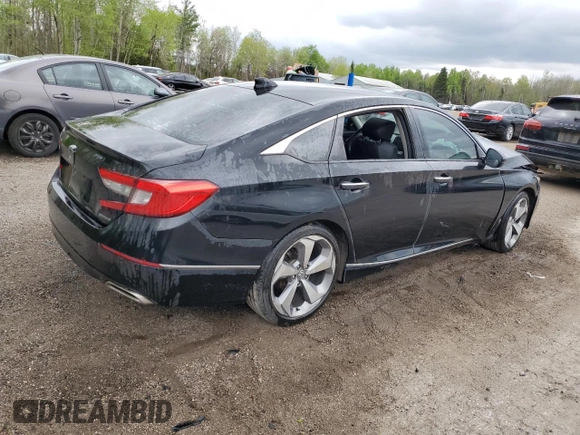 2019 Honda Accord Touring with VIN 1HGCV1F93KA804401, listed as a Copart auction lot 57152815 with 140,331 mi miles and Salvage title. Bid and sale history available at DreamBid. Image 3.