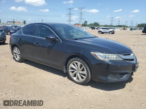 2016 Acura ILX Premium with VIN 19UDE2F72GA003703, listed as a Copart auction lot 62001425 with 119,534 mi miles and Salvage title. Bid and sale history available at DreamBid. Image 4.