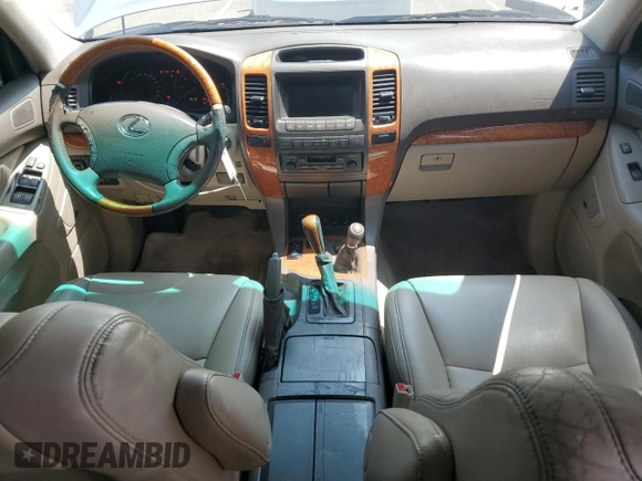 2003 Lexus GX 470 z VIN JTJBT20X230014167, wystawiony jako Copart lot #59575195 z przebiegiem 281 055 mil mil oraz Czysty tytuł • Clean title. Historia ofert i sprzedaży dostępna na DreamBid. Obrazek 8.