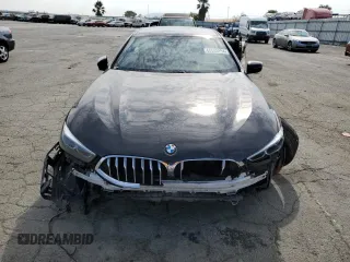 2020 BMW 8 Series 840i with VIN WBAGV2C04LCE26333, listed as a Copart auction lot 66553854 with 54,301 mi miles and Salvage Title. Bid and sale history available at carsss.com. Image 5.