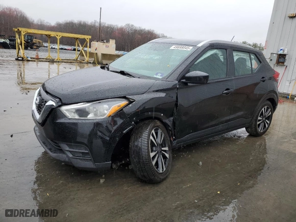 2019 Nissan Kicks S with VIN 3N1CP5CU1KL551390, listed as a Copart auction lot 49888045 with 112,395 mi miles and Salvage Title. Bid and sale history available at carsss.com. Image 1.