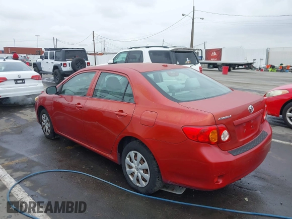 2009 Toyota Corolla with VIN JTDBL40E099075020, listed as a IAAI auction lot 41736322 with 211,111 mi miles. Bid and sale history available at carsss.com. Image 3.