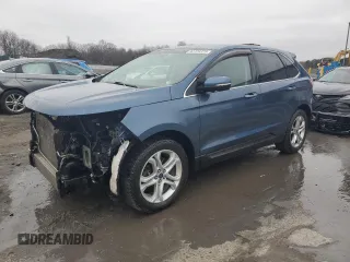 2018 Ford Edge Titanium with VIN 2FMPK4K92JBB07087, listed as a Copart auction lot 52729325 with 117,886 mi miles and Salvage Title. Bid and sale history available at carsss.com. Image 1.