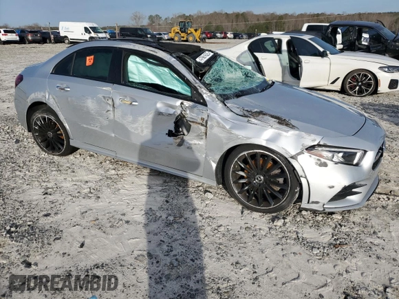 2021 Mercedes-Benz A 220 with VIN W1K3G4EB9MJ259019, listed as a Copart auction lot 47981625 with 59,870 mi miles and Salvage Title. Bid and sale history available at DreamBid. Image 4.