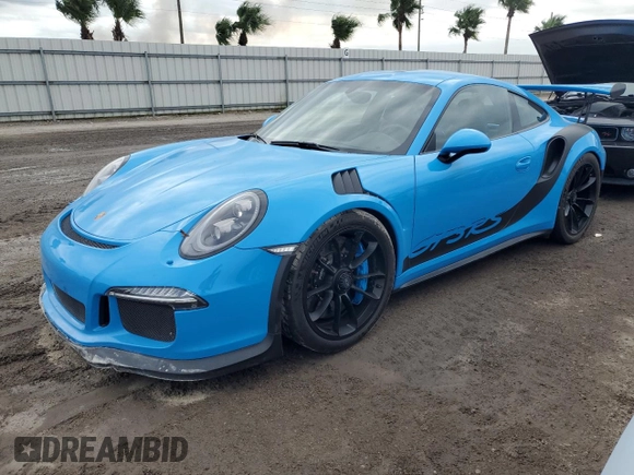 2016 Porsche 911 GT3 RS with VIN WP0AF2A98GS192732, listed as a Copart auction lot 74796104 with 0 mi miles and Salvage Title. Bid and sale history available at carsss.com. Image 1.