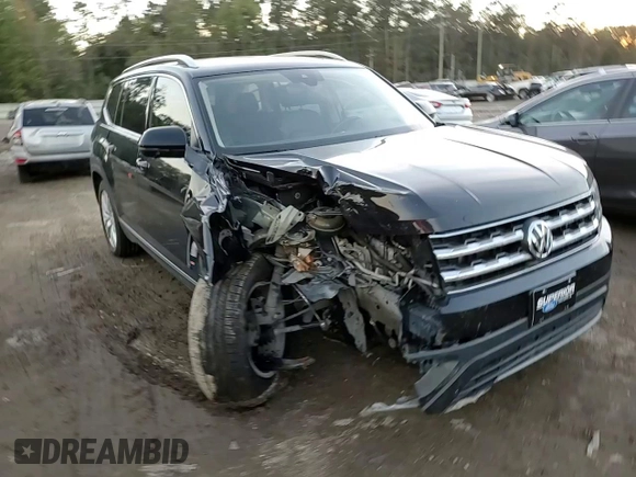2018 Volkswagen Atlas SEL Premium with VIN 1V2NR2CAXJC573725, listed as a Copart auction lot 81723714 with 97,157 mi miles and Salvage title. Bid and sale history available at DreamBid. Image 12.