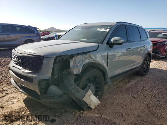2022 Kia Telluride EX with VIN 5XYP3DHC1NG211253, listed as a Copart auction lot 56761915 with 43,086 mi miles and Salvage title. Bid and sale history available at DreamBid. Image 1.