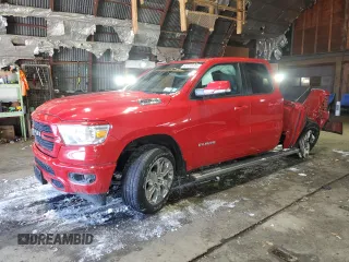 2021 Ram 1500 Big Horn with VIN 1C6SRFBT1MN798825, listed as a Copart auction lot 43116495 with 25,635 mi miles and Salvage Title. Bid and sale history available at carsss.com. Image 1.
