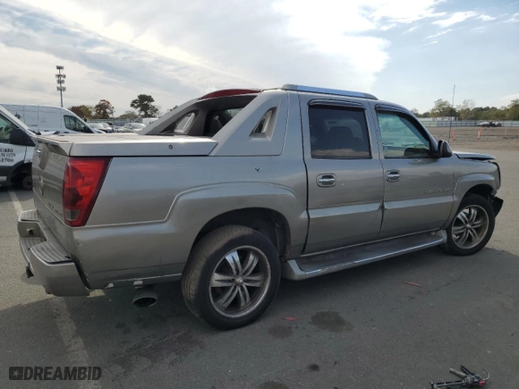 2002 Cadillac Escalade EXT with VIN 3GYEK63N12G330491, listed as a Copart auction lot 75717094 with 289,857 mi miles and Salvage Title. Bid and sale history available at carsss.com. Image 3.
