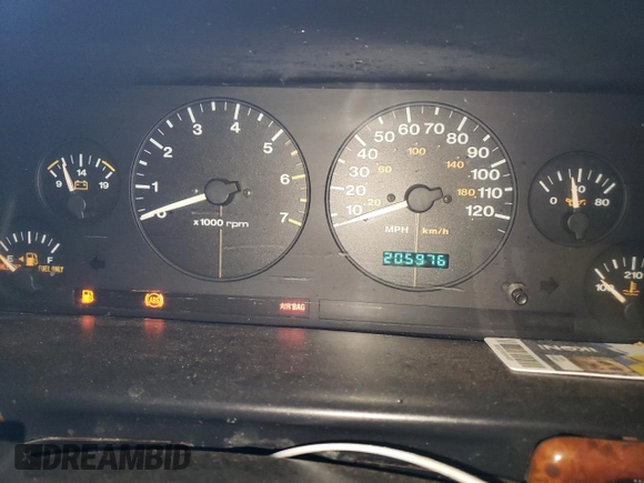 1998 Jeep Grand Cherokee Limited with VIN 1J4GZ78S9WC308708, listed as a Copart auction lot 79315694 with 205,976 mi miles and Salvage title. Bid and sale history available at DreamBid. Image 9.