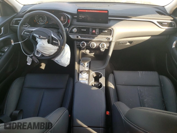 2023 Genesis G70 2.0T with VIN KMTG34TA2PU127340, listed as a Copart auction lot 75685363 with 8,201 mi miles and Non Repairable. Bid and sale history available at DreamBid. Image 8.