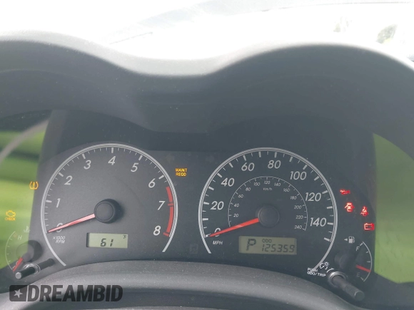 2010 Toyota Corolla with VIN 1NXBU4EE5AZ313365, listed as a IAAI auction lot 41791466 with 125,359 mi miles and . Bid and sale history available at DreamBid. Image 7.