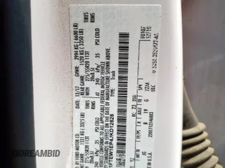 2018 Ford F-150 XL with VIN 1FTEW1EP4JKD12828, listed as a Copart auction lot 58188095 with 92,242 mi miles and Salvage title. Bid and sale history available at DreamBid. Image 13.