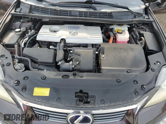 2012 Lexus CT 200h with VIN JTHKD5BH0C2087595, listed as a Copart auction lot 60626595 with 209,197 mi miles and Clean title. Bid and sale history available at DreamBid. Image 11.