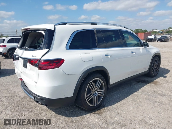 2024 Mercedes-Benz GLS 450 z VIN 4JGFF5KE0RB133823, wystawiony jako IAAI lot #42096277 z przebiegiem 21 828 mil mil oraz . Historia ofert i sprzedaży dostępna na DreamBid. Obrazek 4.
