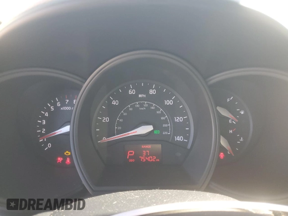2017 Kia Rio EX with VIN KNADN4A30H6071790, listed as a Copart auction lot 80709114 with 75,402 mi miles and Salvage Title. Bid and sale history available at carsss.com. Image 9.