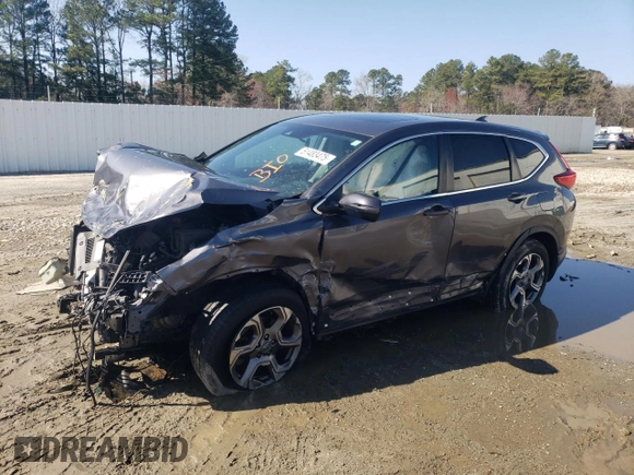 2018 Honda CR-V EX with VIN 2HKRW2H58JH671812, listed as a Copart auction lot 51483475 with 110,424 mi miles and Salvage Title. Bid and sale history available at DreamBid. Image 1.