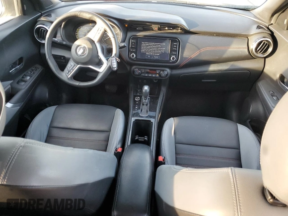 2021 Nissan Kicks SR z VIN 3N1CP5DV9ML473970, wystawiony jako Copart lot #46189545 z przebiegiem 41 676 mil mil oraz Szkoda całkowita • Salvage title. Historia ofert i sprzedaży dostępna na DreamBid. Obrazek 8.