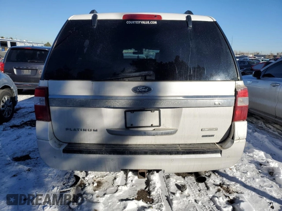 2016 Ford Expedition EL Platinum with VIN 1FMJK1MT9GEF08260, listed as a Copart auction lot 42326005 with 142,491 mi miles and Salvage Title. Bid and sale history available at carsss.com. Image 6.