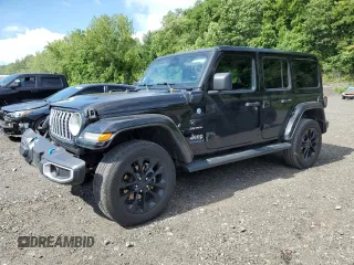 2024 Jeep Wrangler Sahara with VIN 1C4RJXP60RW212740, listed as a Copart auction lot 63091195 with 30,862 mi miles and Salvage title. Bid and sale history available at DreamBid. Image 1.