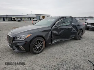 2019 Genesis G80 3.8L z VIN KMTFN4JE3KU325722, wystawiony jako Copart lot #48172805 z przebiegiem 51 759 mil mil oraz Szkoda całkowita • Salvage title. Historia ofert i sprzedaży dostępna na DreamBid. Obrazek 1.
