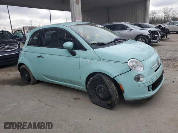 2016 FIAT 500 Pop with VIN 3C3CFFAR0GT169576, listed as a Copart auction lot 85710074 with 81,805 mi miles and Salvage Title. Bid and sale history available at carsss.com. Image 4.