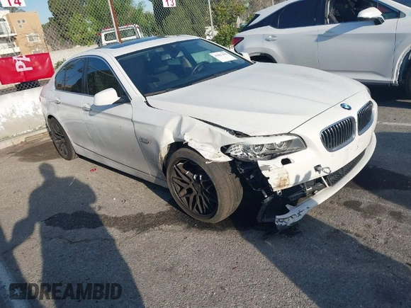 2013 BMW 5 Series 528i with VIN WBAXG5C55DD233592, listed as a IAAI auction lot 41827491 with 113,342 mi miles and . Bid and sale history available at carsss.com. Image 1.