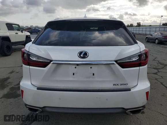 2017 Lexus RX 350 with VIN JTJBZMCAXH2024782, listed as a Copart auction lot 50344555 with 103,270 mi miles and Salvage title. Bid and sale history available at DreamBid. Image 6.