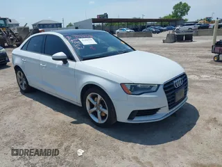 2015 Audi A3 Premium with VIN WAUACGFF4F1080063, listed as a IAAI auction lot 42496598 with 90,906 mi miles and . Bid and sale history available at DreamBid. Image 1.