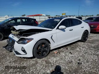 2019 Genesis G70 2.0T Advanced with VIN KMTG44LA1KU024612, listed as a Copart auction lot 60957484 with 78,019 mi miles and Salvage Title. Bid and sale history available at carsss.com. Image 1.