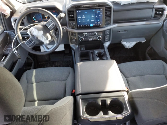 2024 Ford F-150 XLT with VIN 1FTFW3L80RKF63210, listed as a Copart auction lot 46525355 with 9,118 mi miles and Salvage Title. Bid and sale history available at DreamBid. Image 8.
