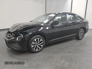 2024 Volkswagen Jetta S with VIN 3VW5M7BU6RM075005, listed as a Copart auction lot 65337885 with 19,499 mi miles and Clean title. Bid and sale history available at DreamBid. Image 1.