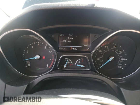 2015 Ford Focus SE with VIN 1FADP3F20FL285805, listed as a Copart auction lot 50131265 with 191,431 mi miles and Salvage Title. Bid and sale history available at carsss.com. Image 9.