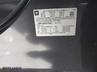 2015 GMC Terrain SLE with VIN 2GKFLVEK5F6182551, listed as a IAAI auction lot 41428762 with 116,825 mi miles. Bid and sale history available at carsss.com. Image 9.