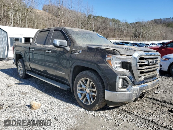 2022 GMC Sierra 1500 SLT with VIN 3GTU9DED8NG180664, listed as a Copart auction lot 47033665 with Not Provided miles and Salvage Title. Bid and sale history available at DreamBid. Image 4.
