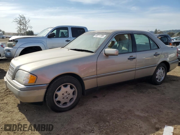 1996 Mercedes-Benz C with VIN WDBHA28E4TF347813, listed as a Copart auction lot 45211785 with 87,312 mi miles and Clean Title. Bid and sale history available at carsss.com. Image 1.