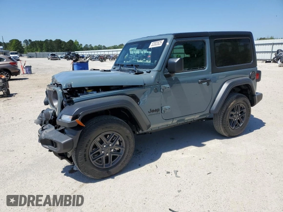 2024 Jeep Wrangler Sport S с VIN 1C4PJXAG8RW352284, выставлен на аукционе Copart как лот 52002625 с пробегом 1 403 миль миль и Списание • Salvage title. История ставок и продаж доступна на DreamBid. Изображение 1.