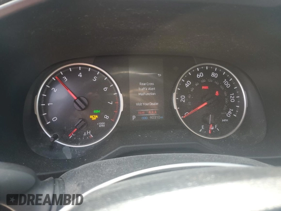 2020 Toyota RAV4 XLE with VIN 2T3P1RFV4LC096476, listed as a Copart auction lot 56592615 with 90,310 mi miles and Salvage title. Bid and sale history available at DreamBid. Image 9.